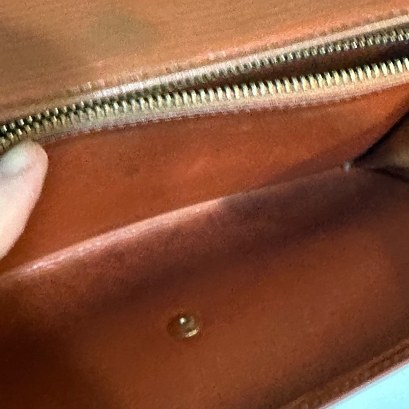 Louis Vuitton Epi Long Wallet Saddle Brown Vintage - Picture 11 of 12